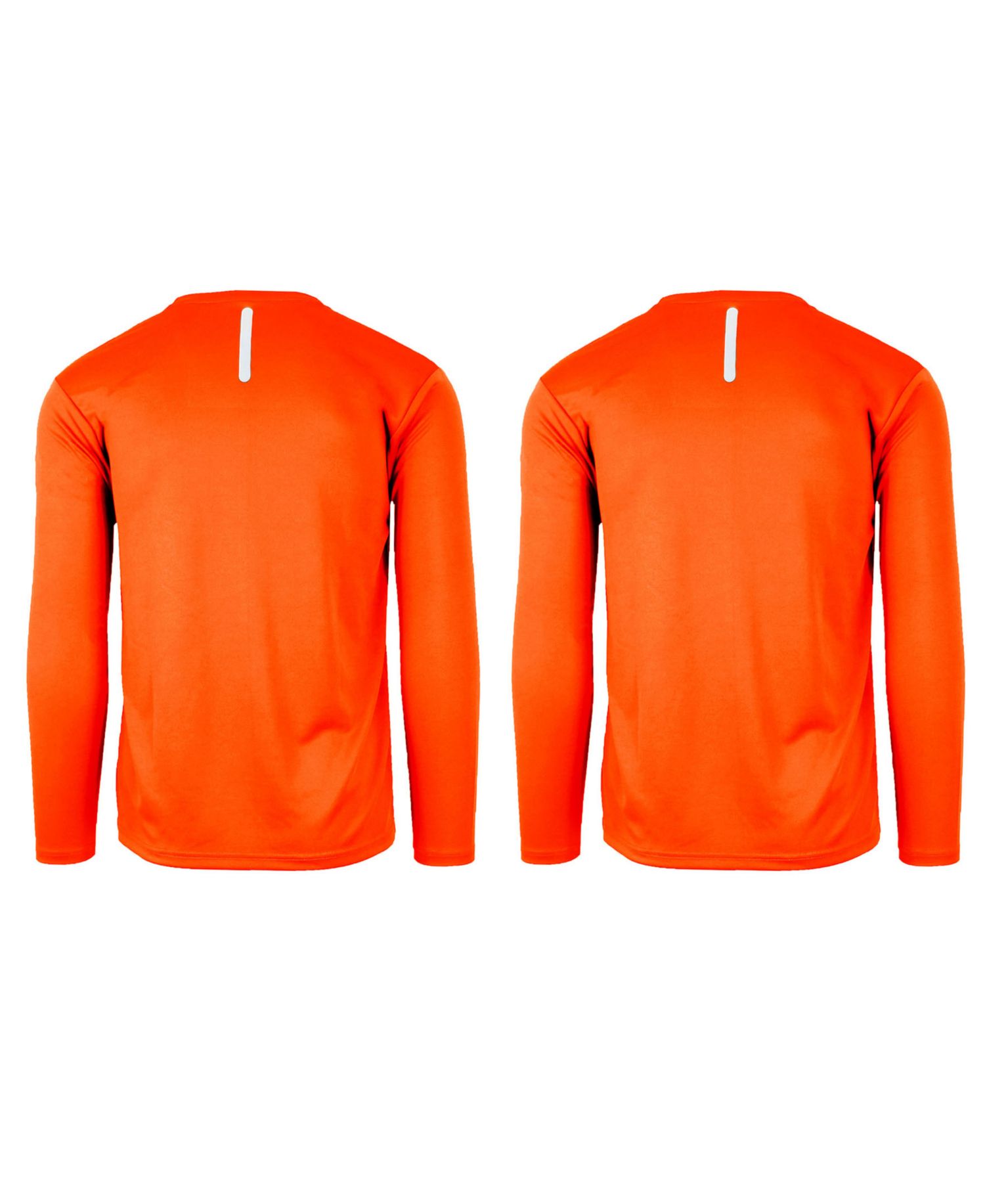 Men's Long Sleeve Moisture-Wicking Performance Crew Neck Tee -2 Pack