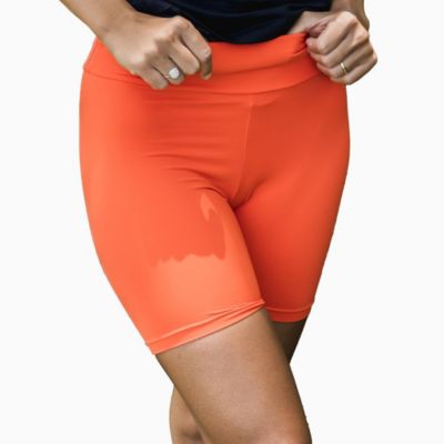 Women's Chlorine Resistant High Waisted Mid-Thigh Swim Shorts