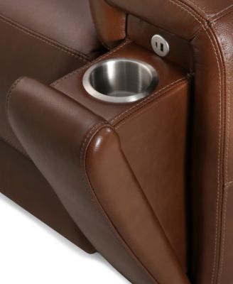 Varsani 90&amp;quot; Zero Gravity Leather Sofa, Created for Macy&#39;s