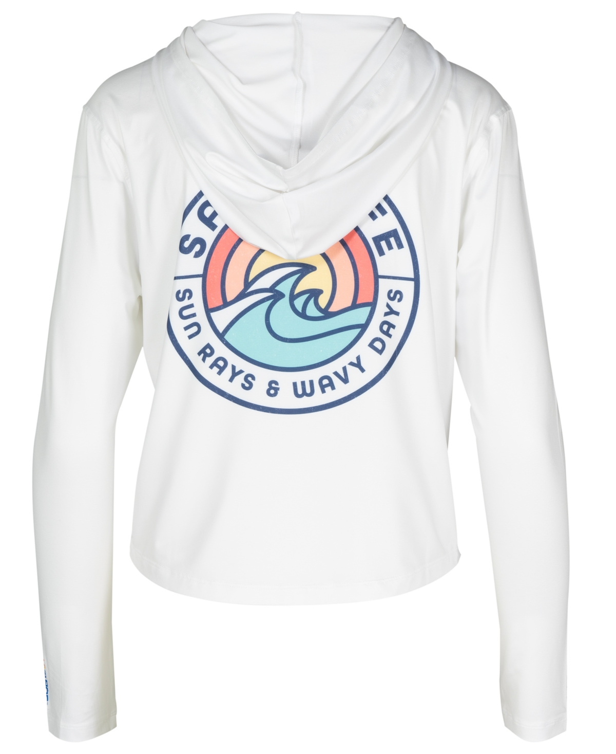 Salt Life Women's Sun Rays Wavy Days Cropped Hooded T-Shirt