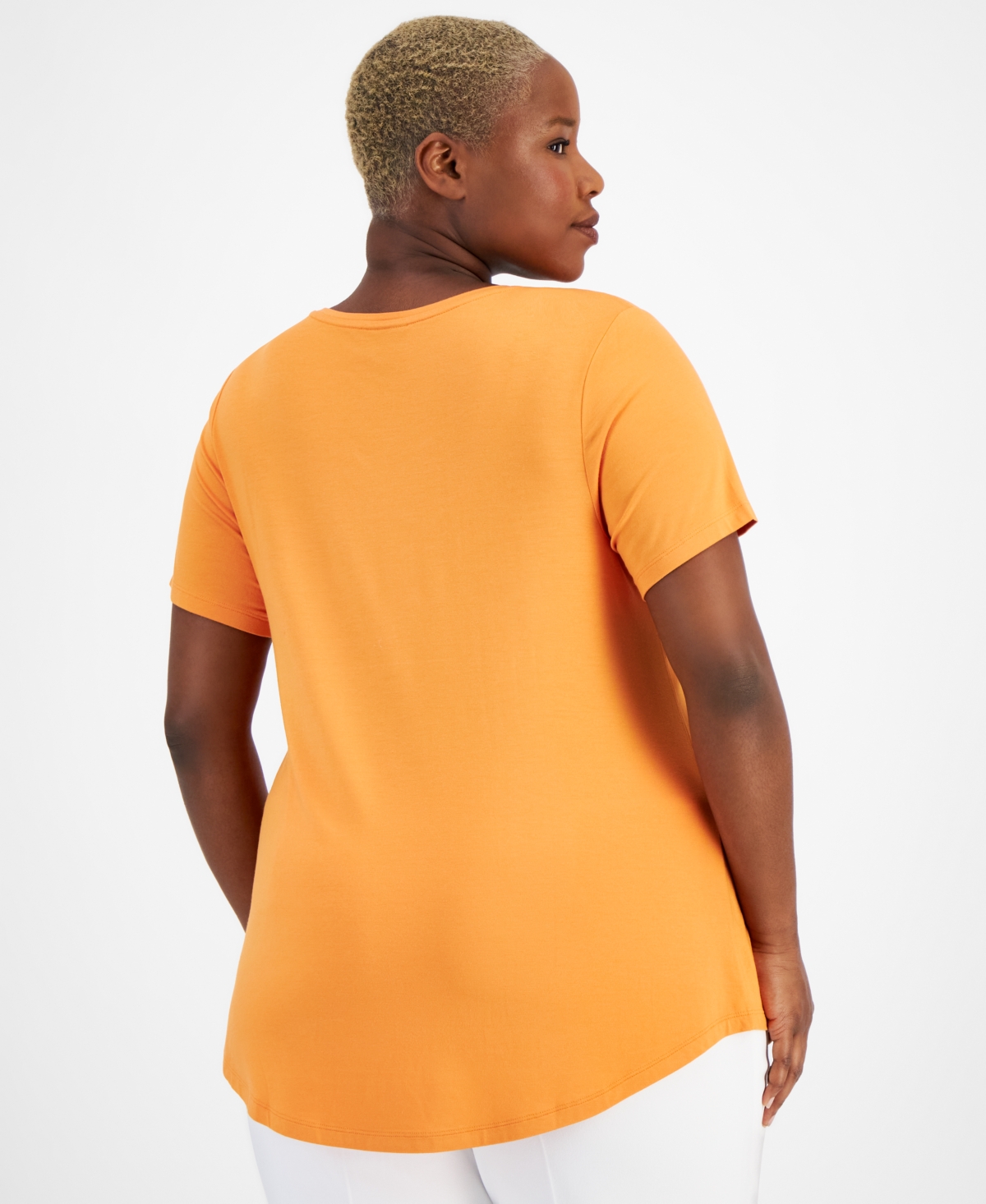 Jm Collection Plus Size Short-Sleeve Top, Created for Macy's