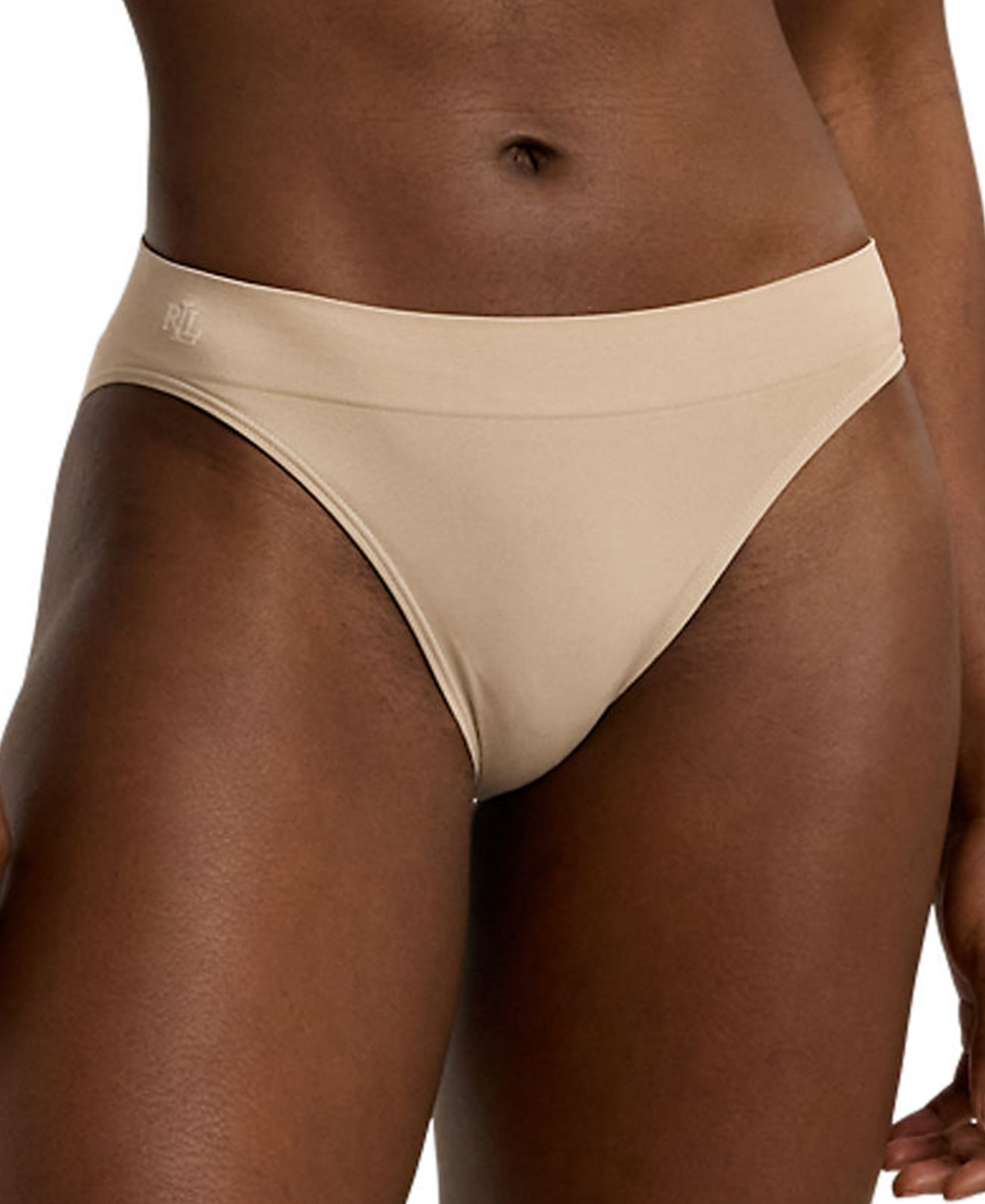 Women's Seamless Stretch Jersey Bikini Brief Underwear 4L0011 - Light Truffle