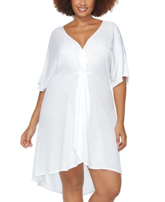 Raisins Curve - Plus Size Paraiso Twist Cover Up Dress