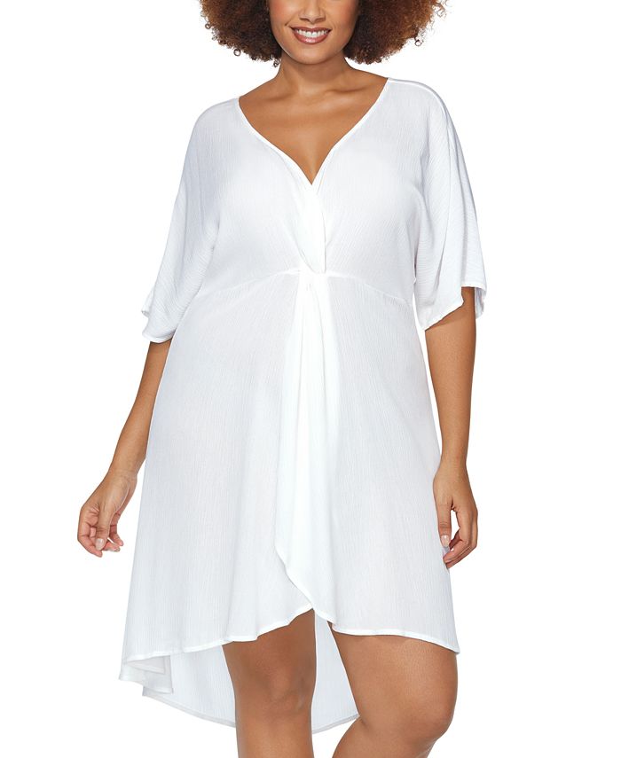 Raisins Curve Plus Size Paraiso Twist Cover Up Dress Macy's