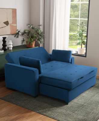 66.5" W Polyester Augustus Full Convertible Sofa