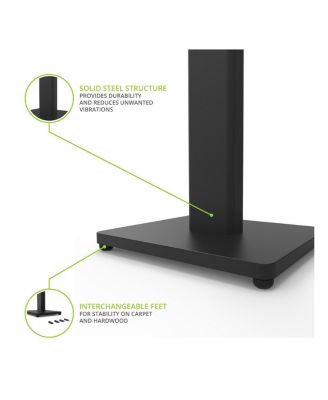 ST34 34" Universal Bookshelf Speaker Floor Stand.