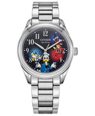 Citizen Eco-Drive Unisex Disney Donald Duck Stainless Steel