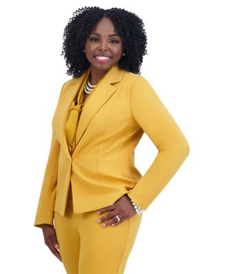 Kasper - Women's Crepe One-Button Jacket