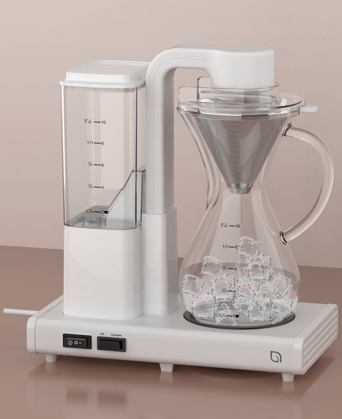 Willow Kitchen Willow Automatic Pour Over Coffee Maker In White