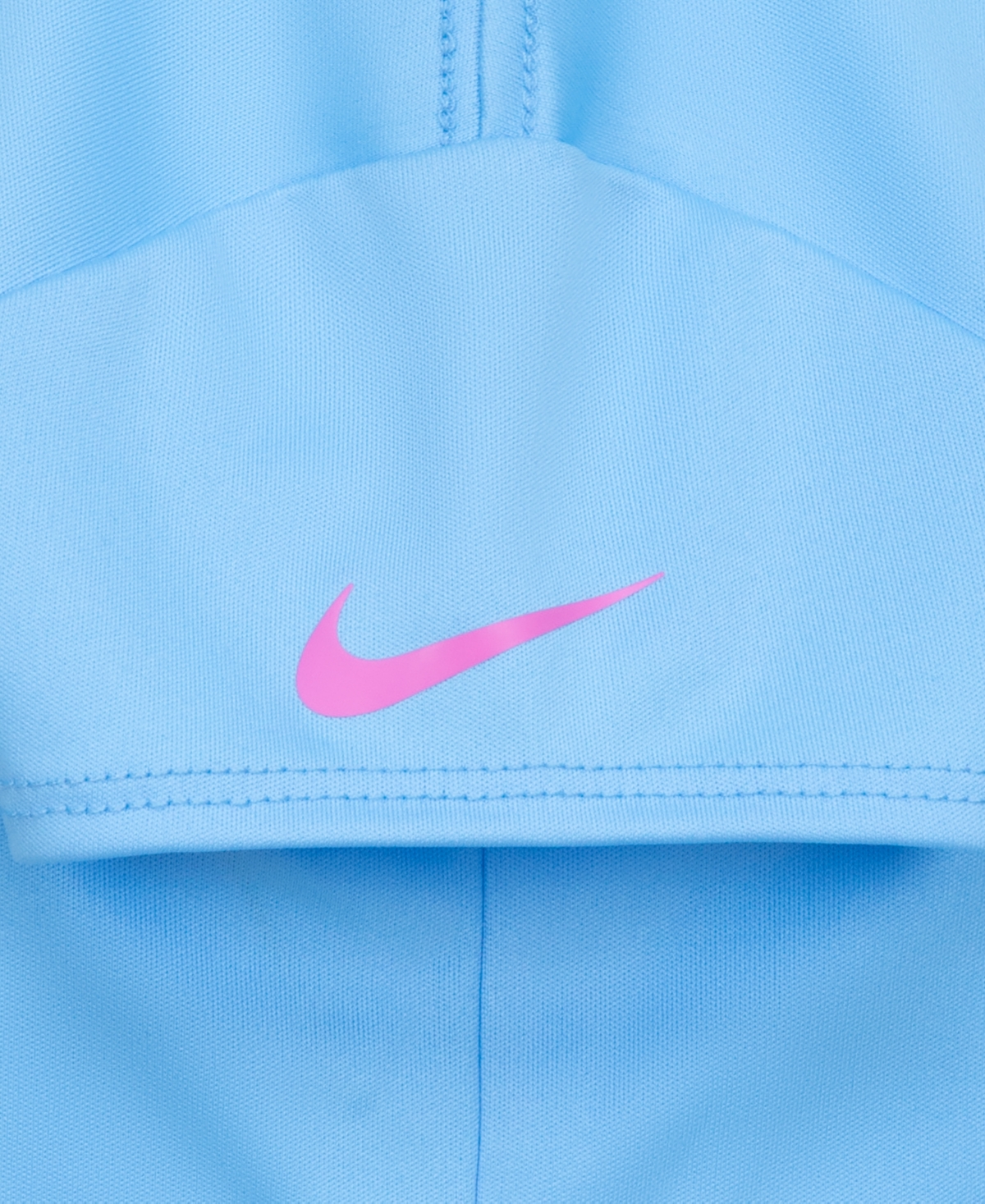 Nike Little Girls Dri-fit Swoosh Logo Short Sleeve Tee and Printed Shorts Set