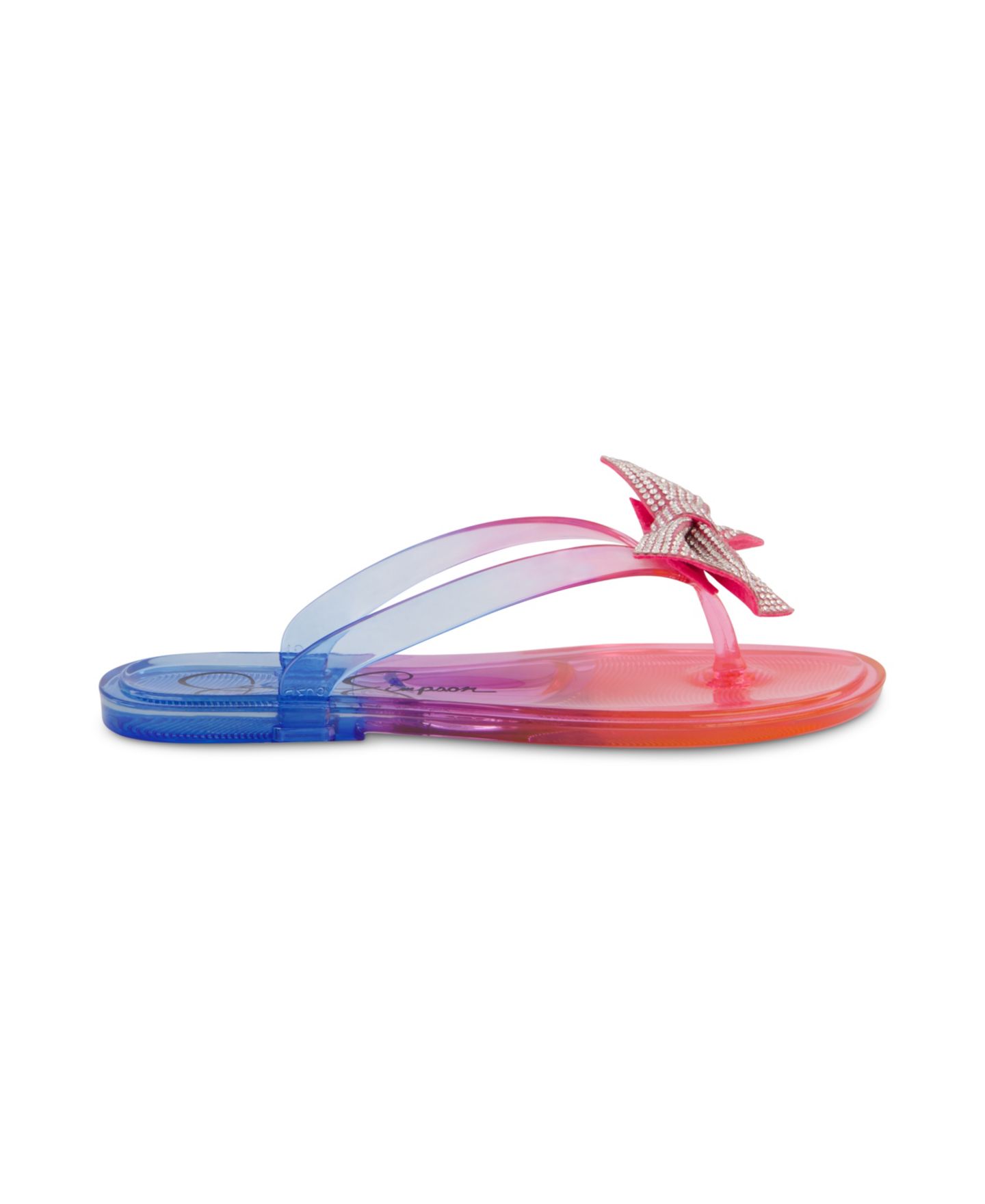 Сандалии Jessica Simpson Jelly Bow Slip On Sandals для девочек, цвет: Розовый разноцветный — фото 2