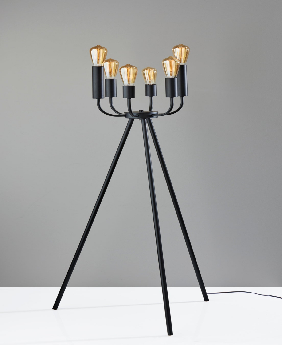 Adesso 55" Rory Floor Lamp In Black