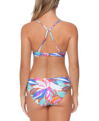 Shop Raisins Juniors Moonshine Push Up Bikini Top Side Tie Bottoms In Multi Color