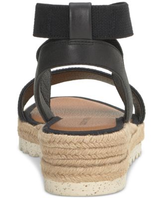 Sandales Compensées Lucky Brand Thimba Pour Femme - Noir, Taille 36, Style Espadrille à Enfiler