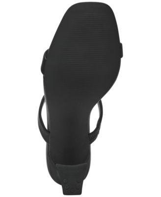 Women's Yorke Two-Band Square-Toe High-Heel Dress Sandals