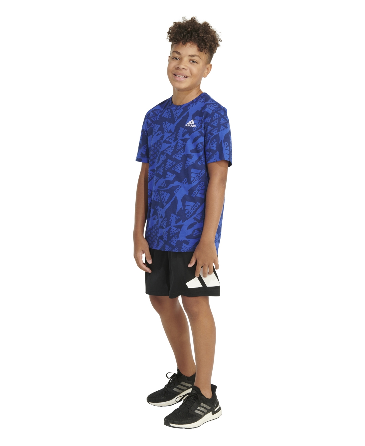adidas Big Boys Short Sleeve Printed 