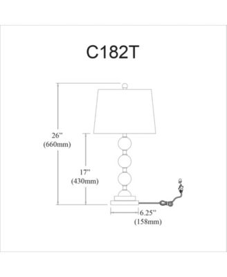 1 Light Incandescent Table Lamp