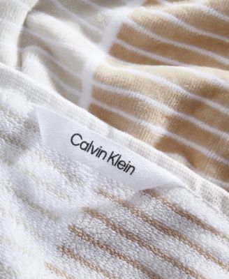 Blocked Terry Yarn Dyed Stripe Beach Towel Set, 68" x 36"