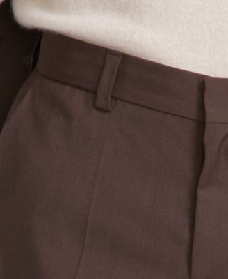 Men's Modern-Fit Wool Suit Separate Pants