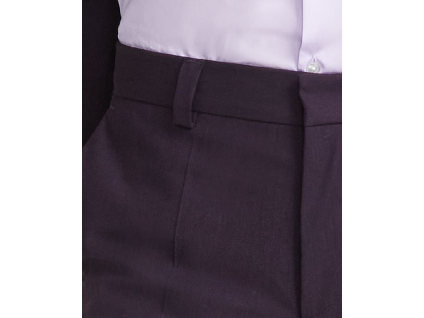 Мужские брюки Hugo Boss Modern-Fit Solid Suit Separate, цвет: Фиолетовый — фото 6