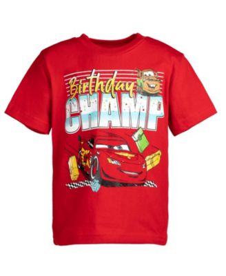 Disney Toddler Boys Pixar Cars Lightning McQueen Birthday Graphic T Shirt Cars Red Macy s