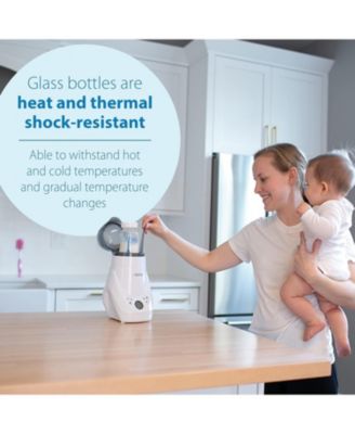 Dr. Brown's 20 Piece Options + Wide-Neck Glass Baby Bottle Starter Set