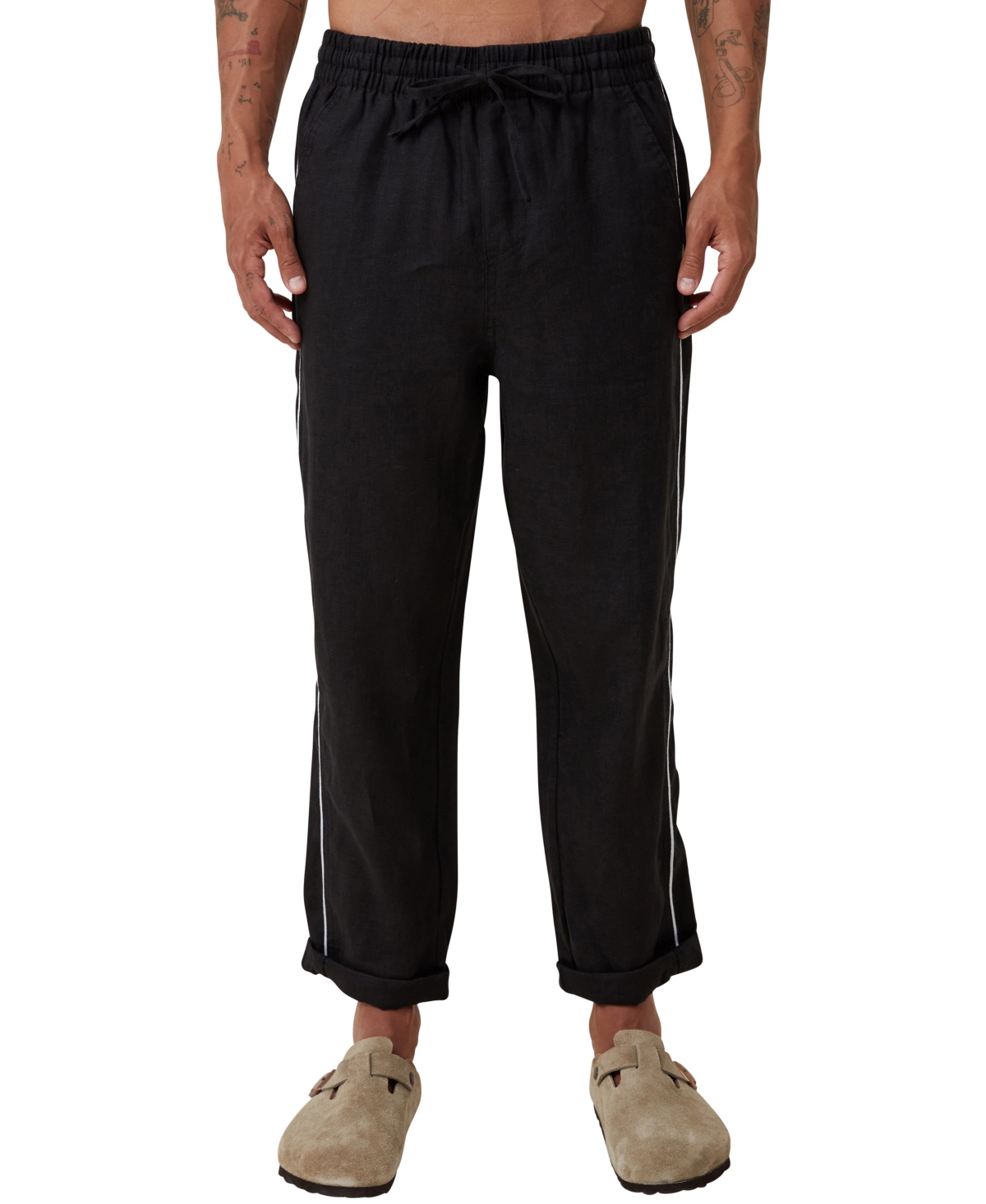 Men's Linen Pant - Black