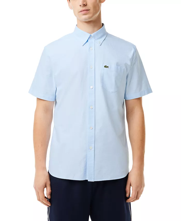 Men's Short Sleeve Button-Down Oxford Shirt - thumbnail 4