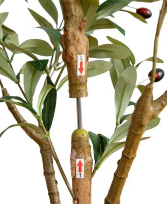 4ft. Artificial Olive Tree with Natural Trunk