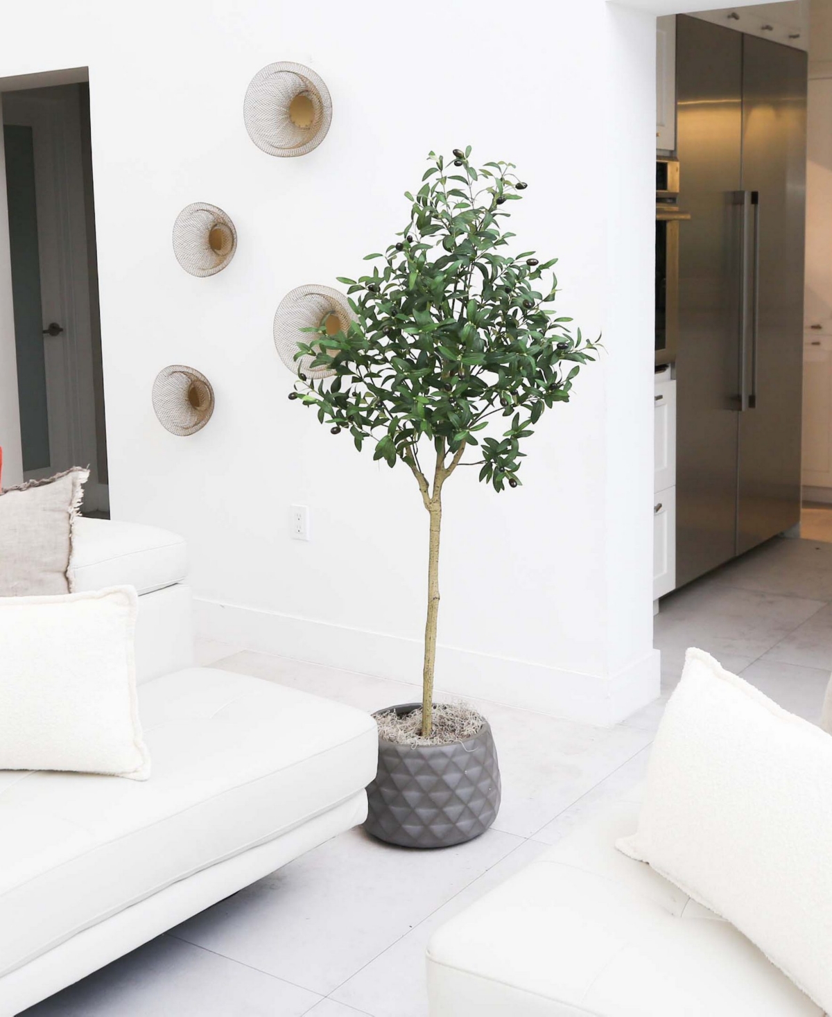 Shop Nearly Natural 4ft. Artificial Olive Tree In Green