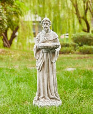 St. Francis Garden Statue with Birdfeeder