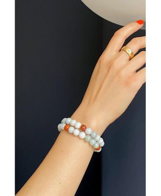 Pea — Beaded jade bracelet