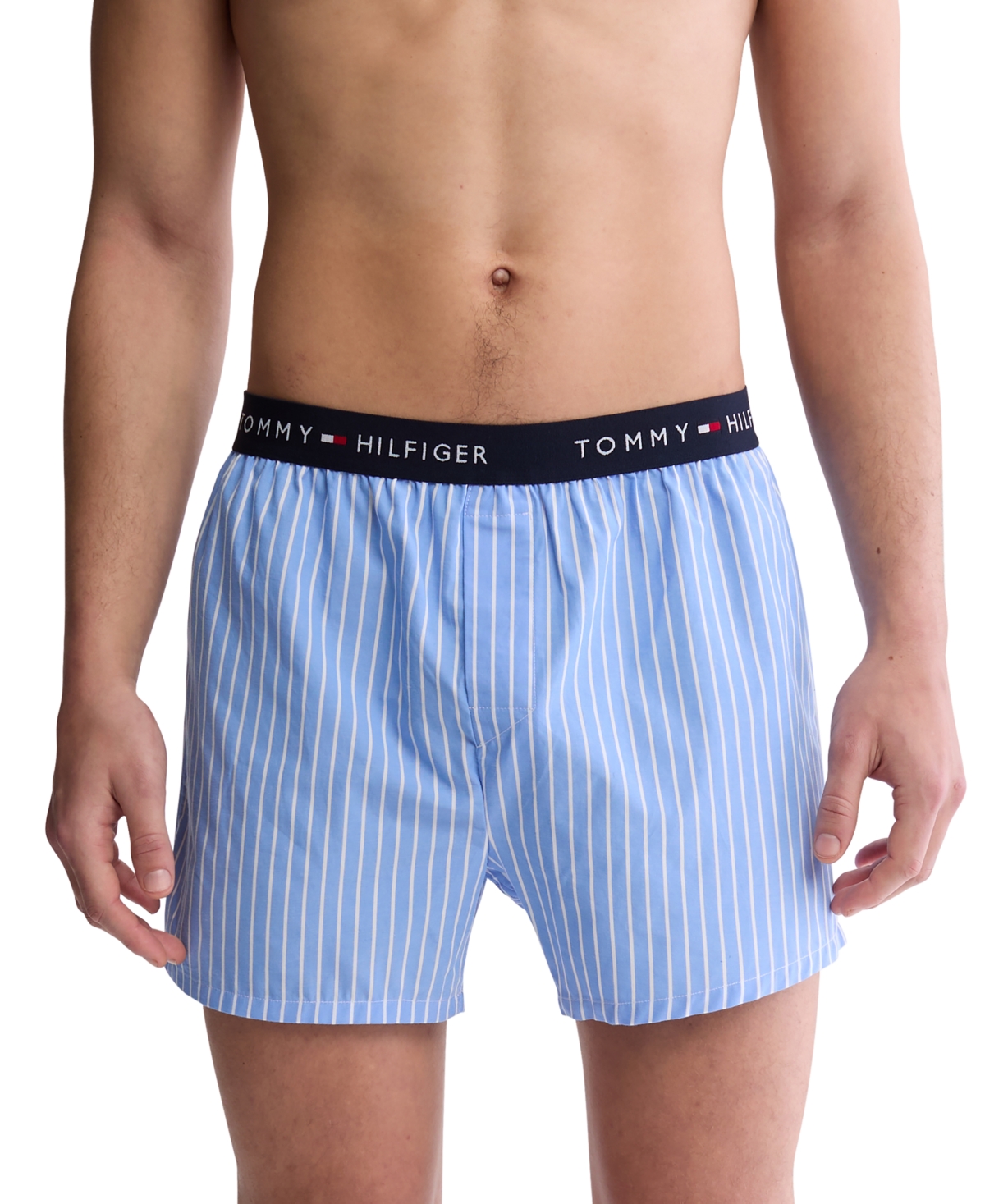 Shop Tommy Hilfiger Men's 3-pack Woven Boxers In Sisal