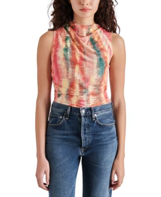 Steve Madden - Women's Dahlia Cowl Neck Sleeveless Bodysuit