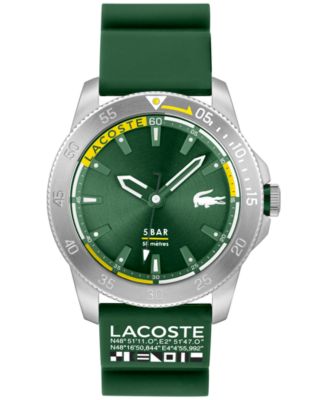 Lacoste - Men's Green Silicone Strap Watch 46mm