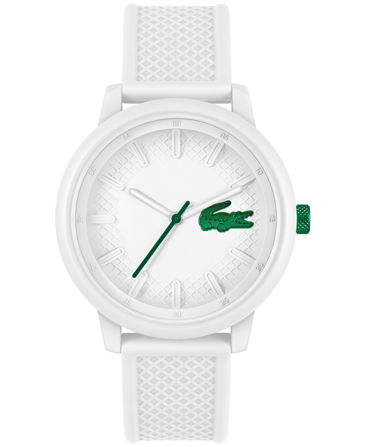 Часы Lacoste Unisex L.12.12. White Silicone Strap Watch 48mm — фото 1