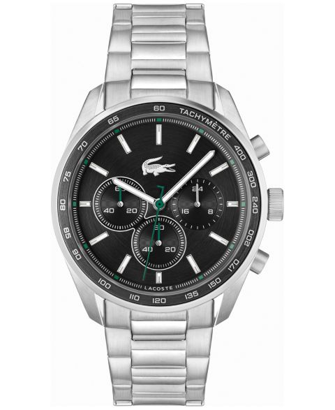 Мужские часы Lacoste Chronograph Boston Stainless Steel Bracelet Watch 44mm