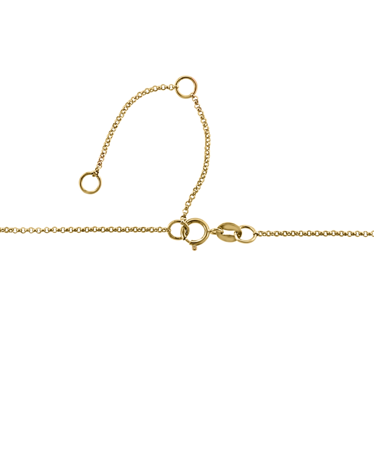Effy Collection Effy Diamond Logo 18" Pendant Necklace (1/20 Ct. T.w.) In 14k Gold In Yellow Gol