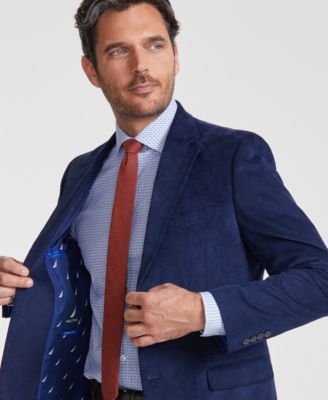 Men's Modern-Fit Solid Stretch Corduroy Elbow Patch Sport Coat