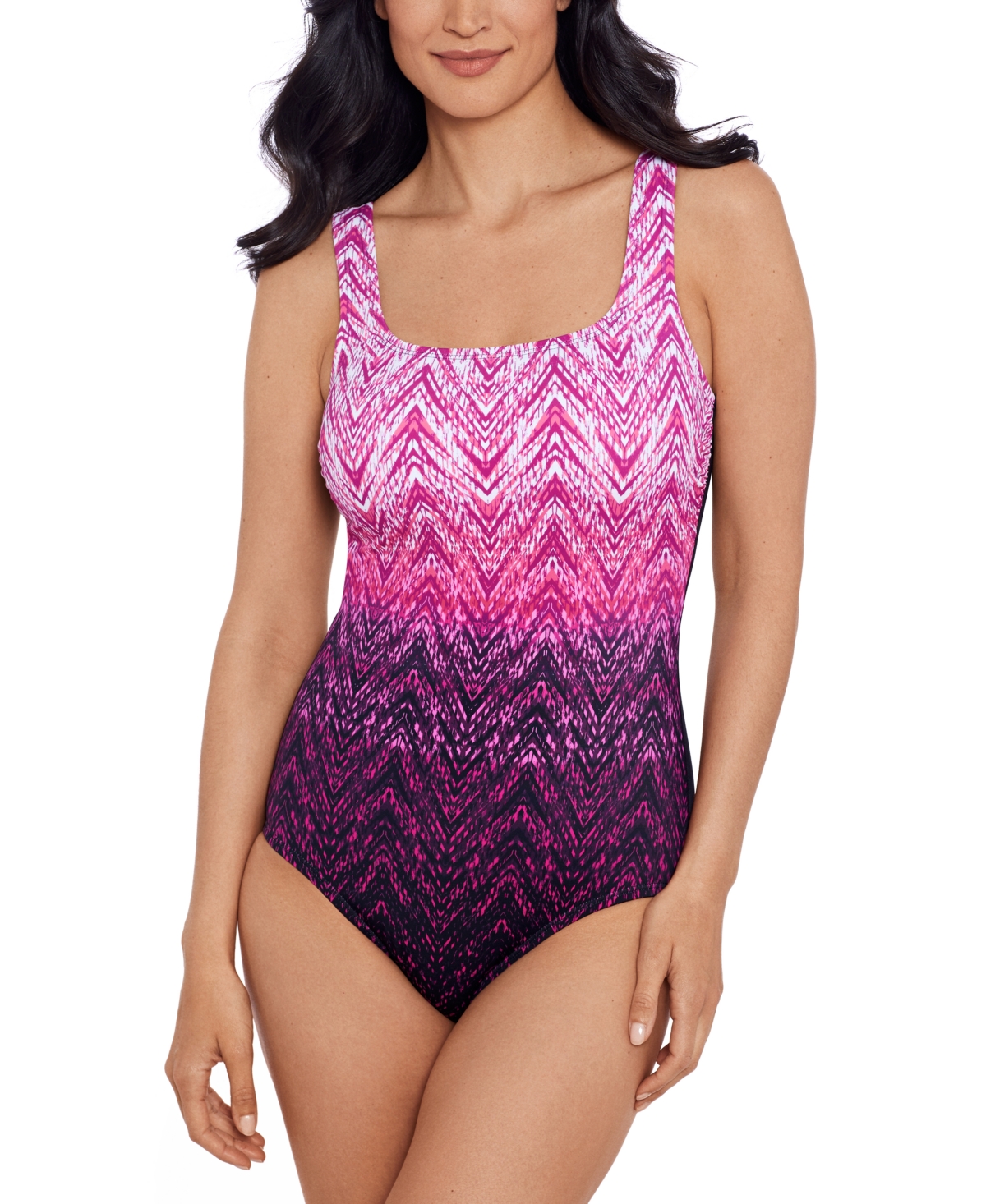 Women's Ombre Tank One-Piece Swimsuit - Coral