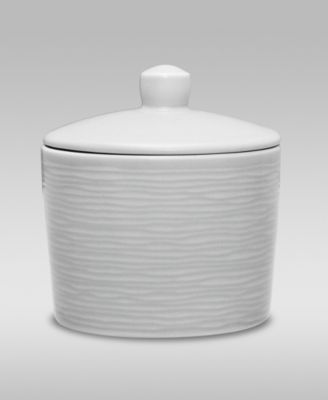 Colorscapes Black-On-Black Swirl Sugar and Creamer, Set of 2