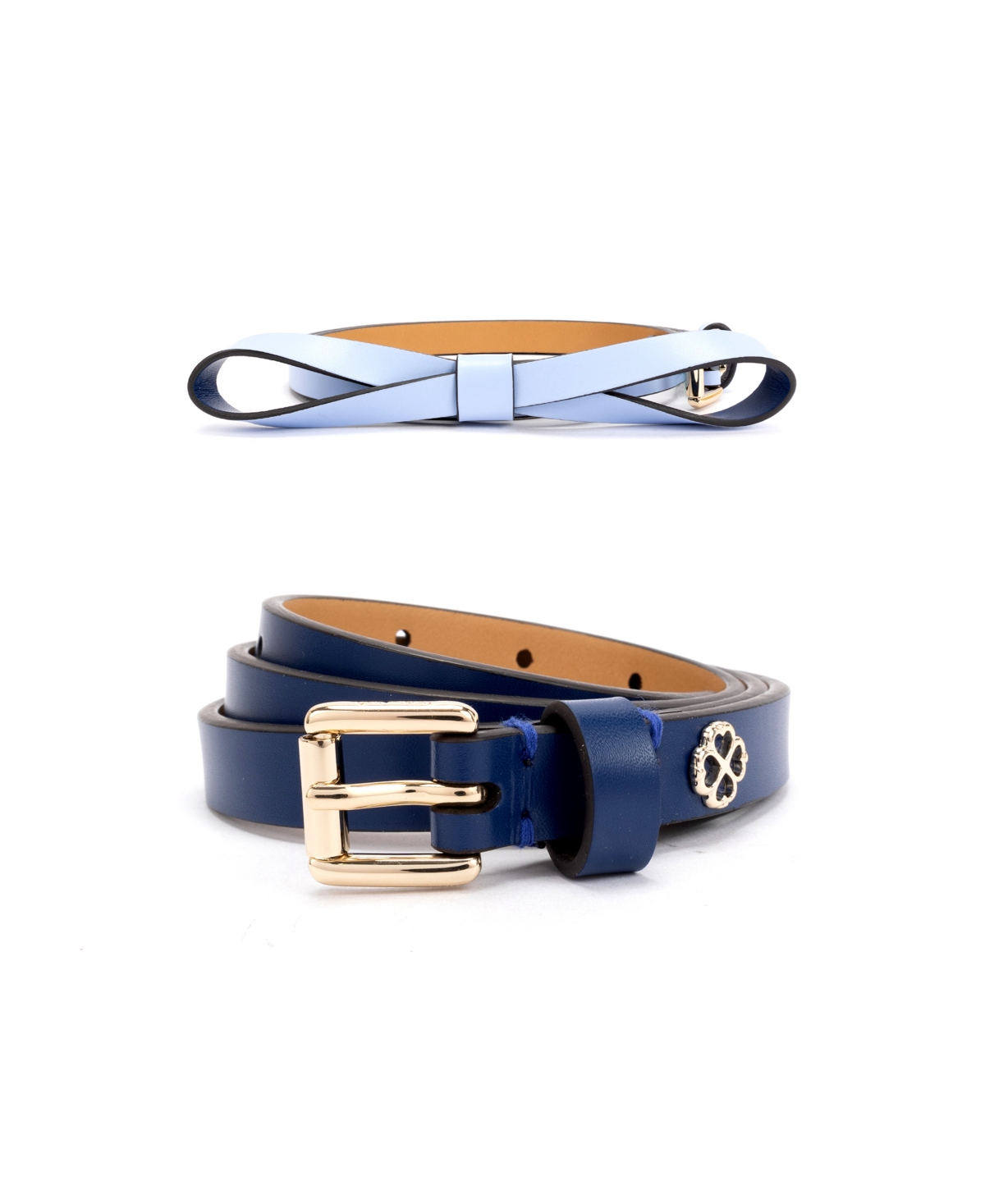 Women's 2 for 1 Belts Set - French Navy