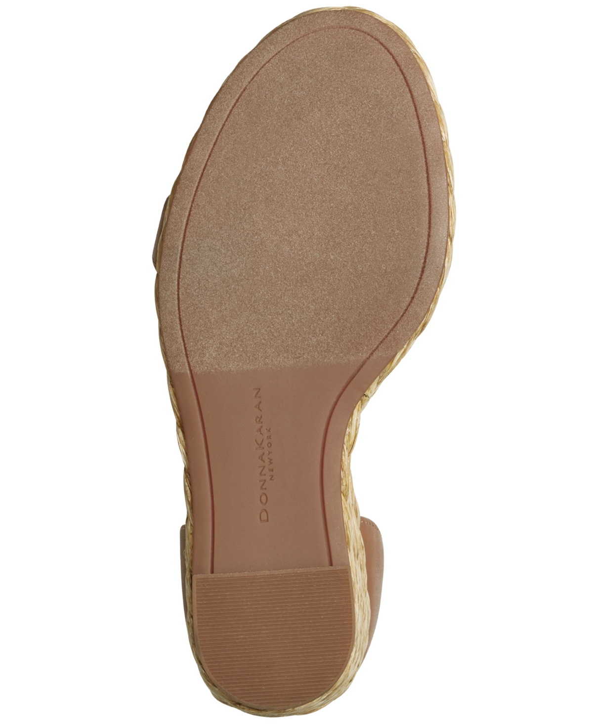 Shop Donna Karan Yulissa Embellished Ankle-strap Espadrille Wedge Sandals In Tan