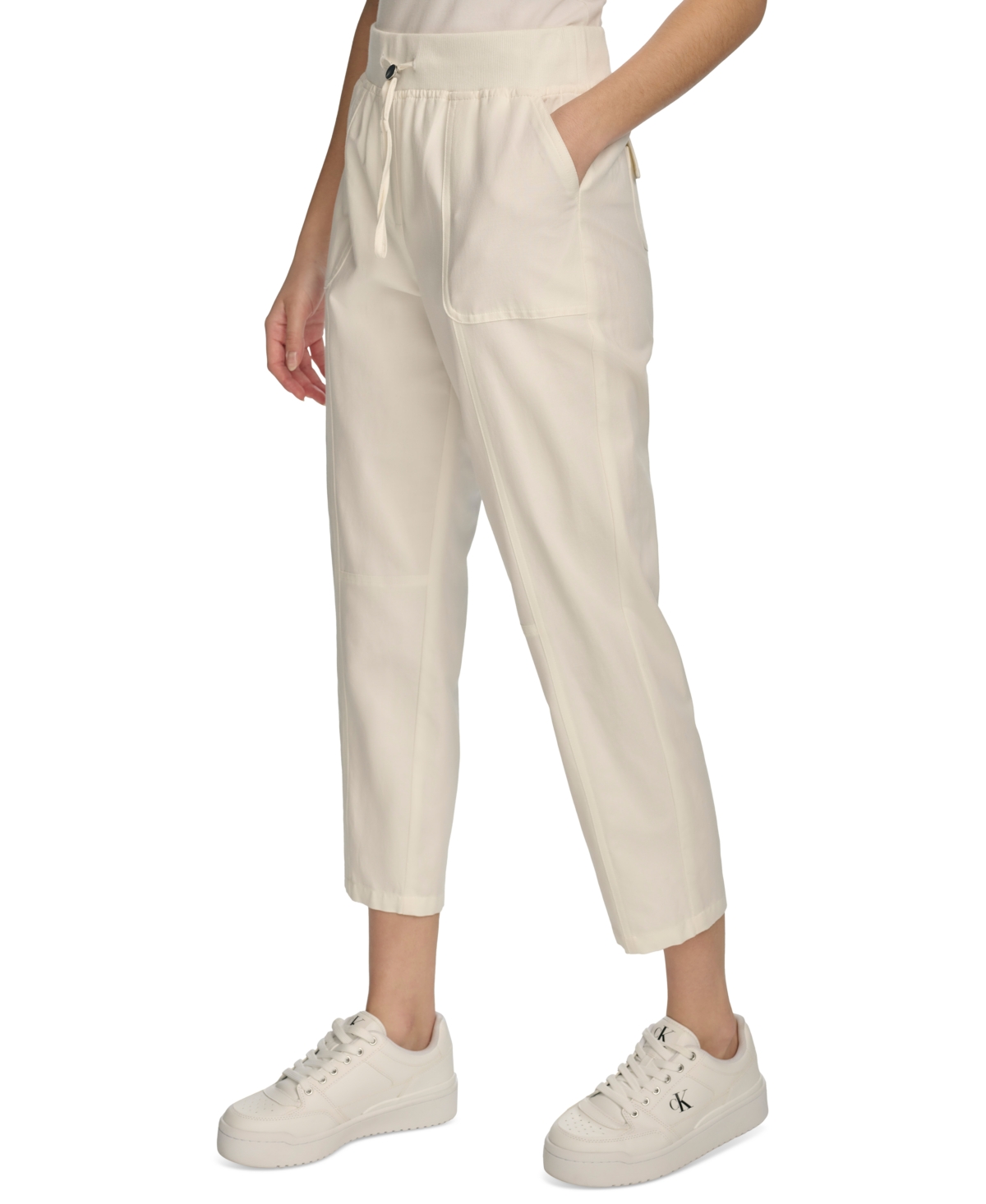 Calvin Klein Women's Drawstring Cotton Pants