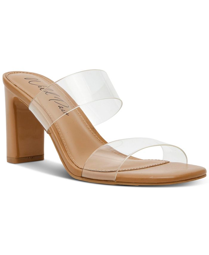Zandria Two-Piece Clear Vinyl Dress Sandals, Created for Macy's