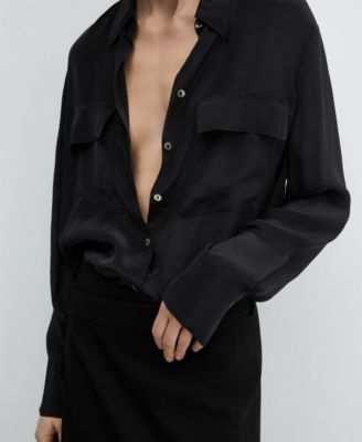 Women's Pockets Flowy Shirt
