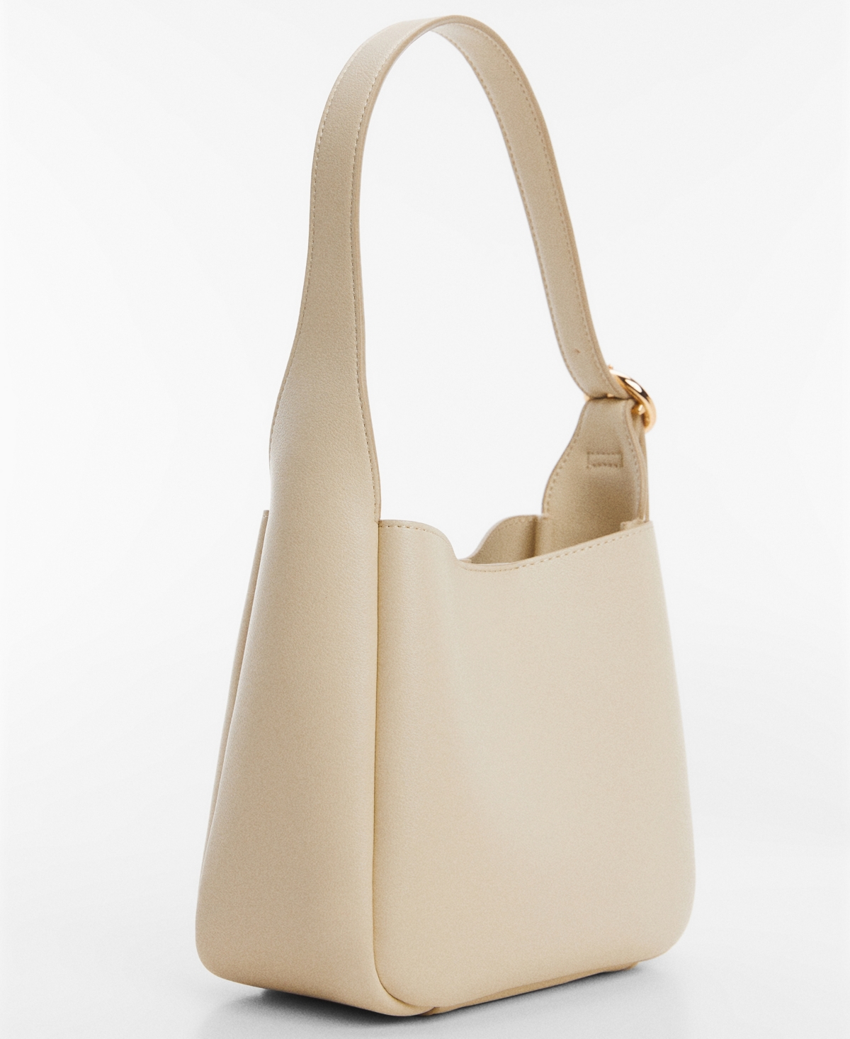 Mango Women's Buckle Detail Shoulder Bag In Natural Wh