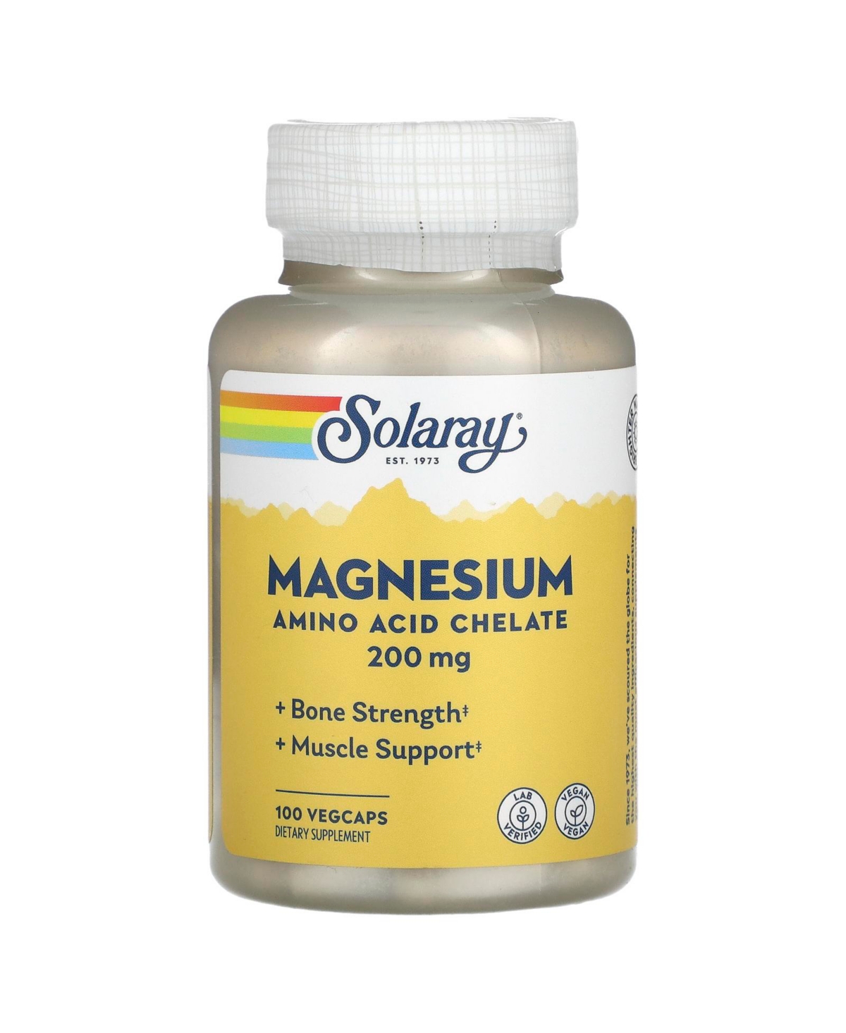 Magnesium 200 mg - 100 VegCaps - Assorted Pre-pack (See Table