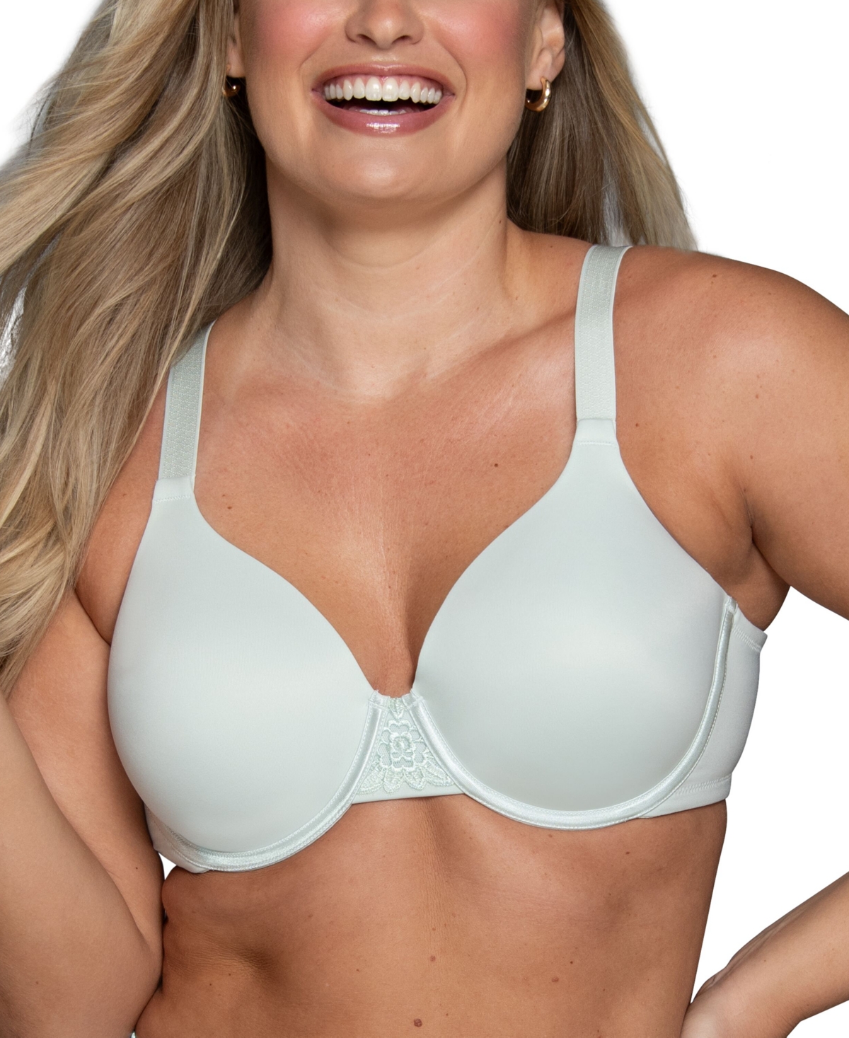 Vanity Fair Beauty Back Smoothing Full-figure Contour Bra 76380 In Mintchip