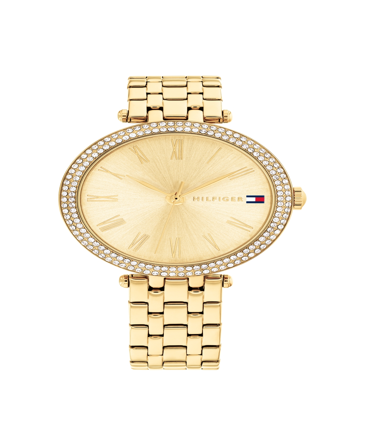 Shop Tommy Hilfiger Women's Quartz Gold-tone Stainless Steel Watch 34mm